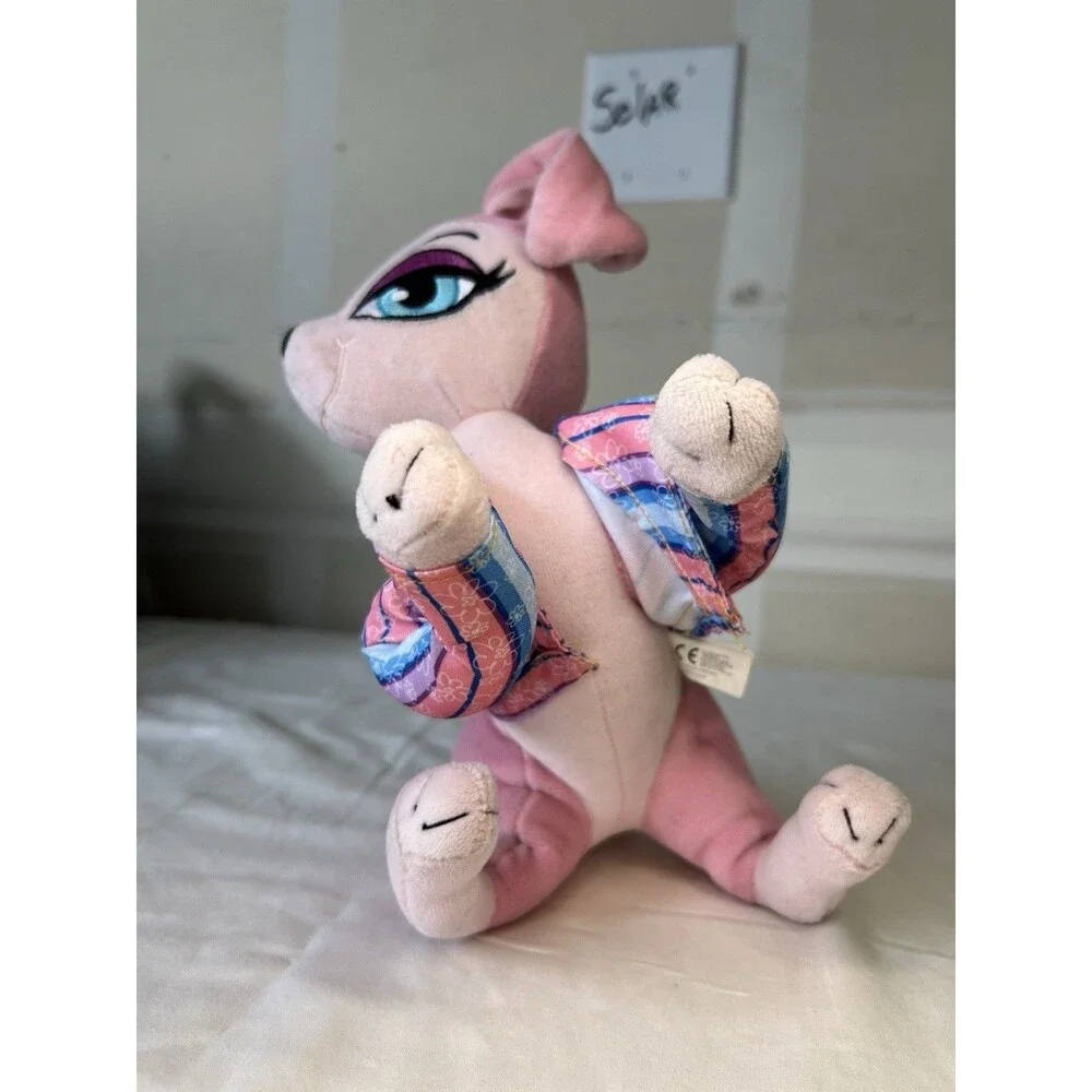 Bratz Petz Pink Chihuahua Plush Dog Embroidered Eyes Striped Shirt Y2K Toy Shae